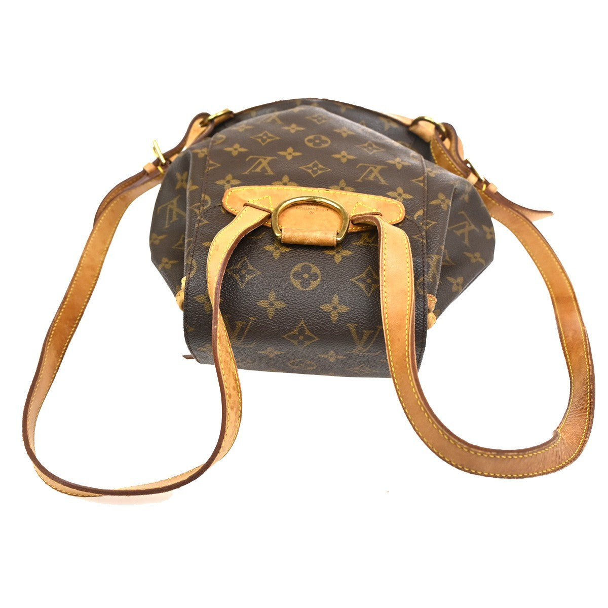 LOUIS VUITTON Montsouris MM Backpack Bag Monogram Leather Brown M51136 77CA673