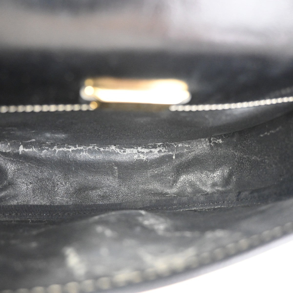 LOEWE Logo Anagram Flap Shoulder Crossbody Bag Leather Black GHW 67ZA356