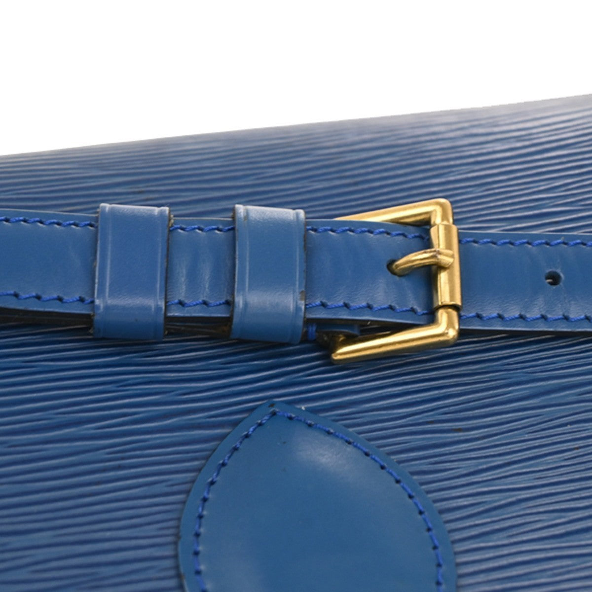 LOUIS VUITTON Saint Cloud GM Shoulder Bag Epi Leather Blue M52195 32CA411