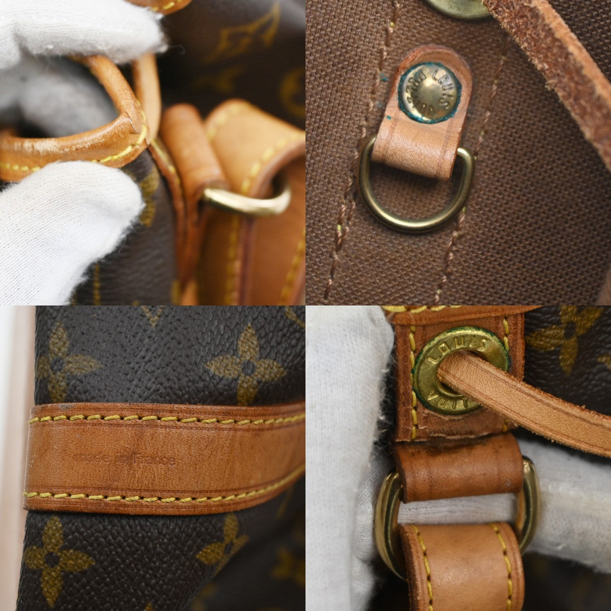 LOUIS VUITTON Petit Noe Drawstring Shoulder Bag Monogram Leather M42226 18CA320