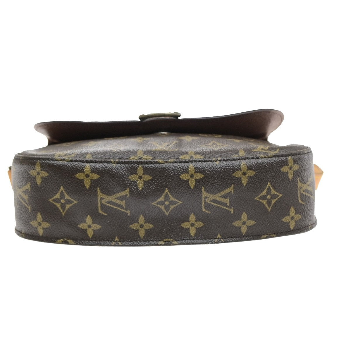 LOUIS VUITTON Saint Cloud GM Shoulder Bag Monogram Leather Brown M51242 34MA698