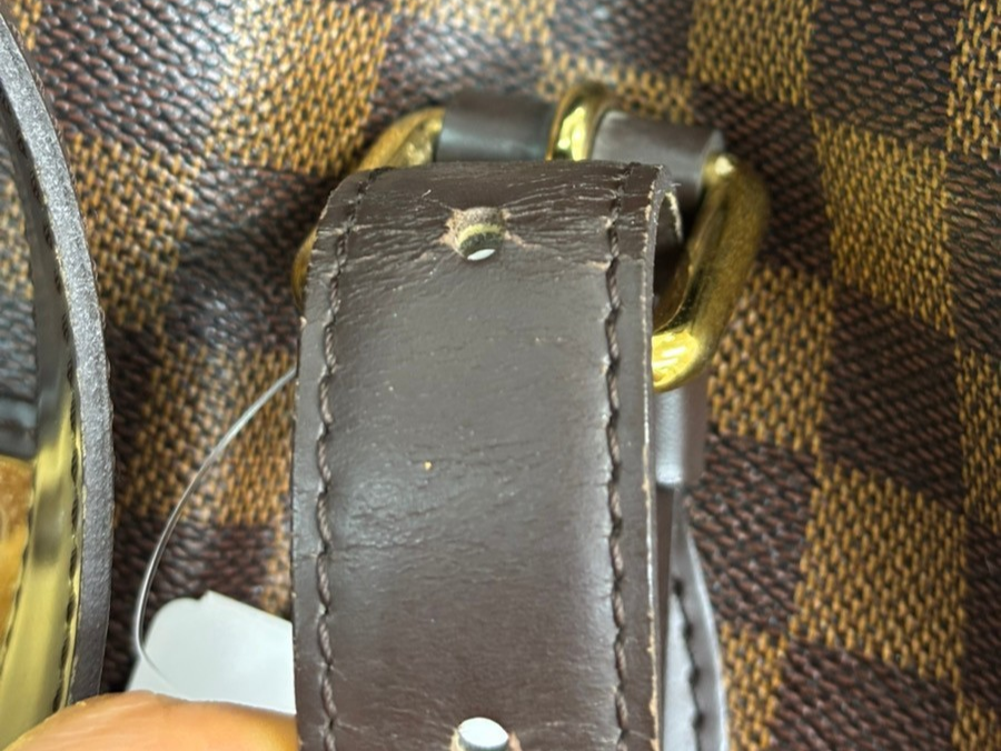 LOUIS VUITLOUIS VUITTON Hampstead MM Shoulder Bag Damier Leather N51204 86KB588