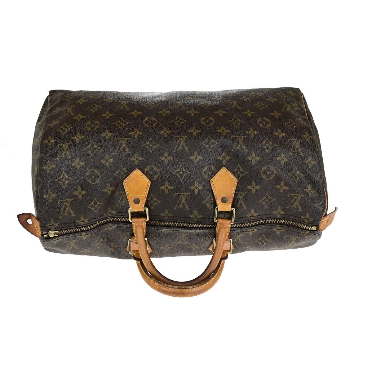 LOUIS VUITTON Speedy 40 Travel Hand Bag Monogram Leather Brown M41522 69ED122