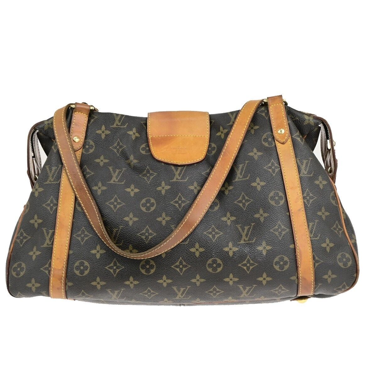 LOUIS VUITTON LV Stresa GM Shoulder Bag Monogram Leather Brown M51188 78EC984