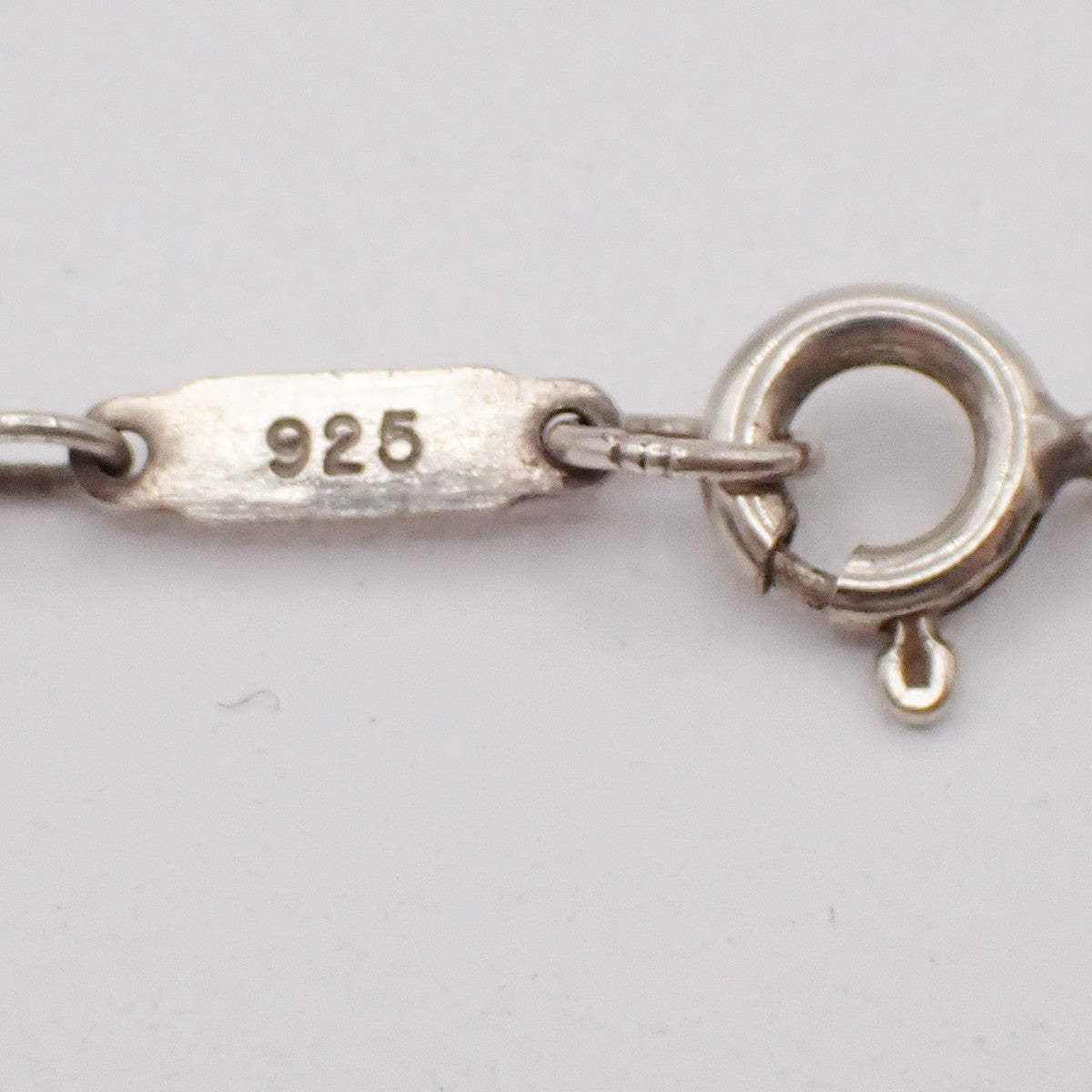 TIFFANY & CO. Open Heart 22mm Chain Necklace Ag 925 Elsa Peretti Silver 02KB788