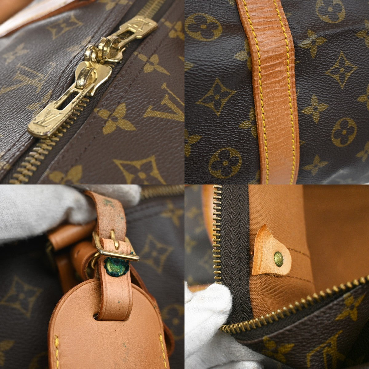 LOUIS VUITTON Keepall 60 Travel Hand Bag Monogram Leather Brown M41422 97CA434