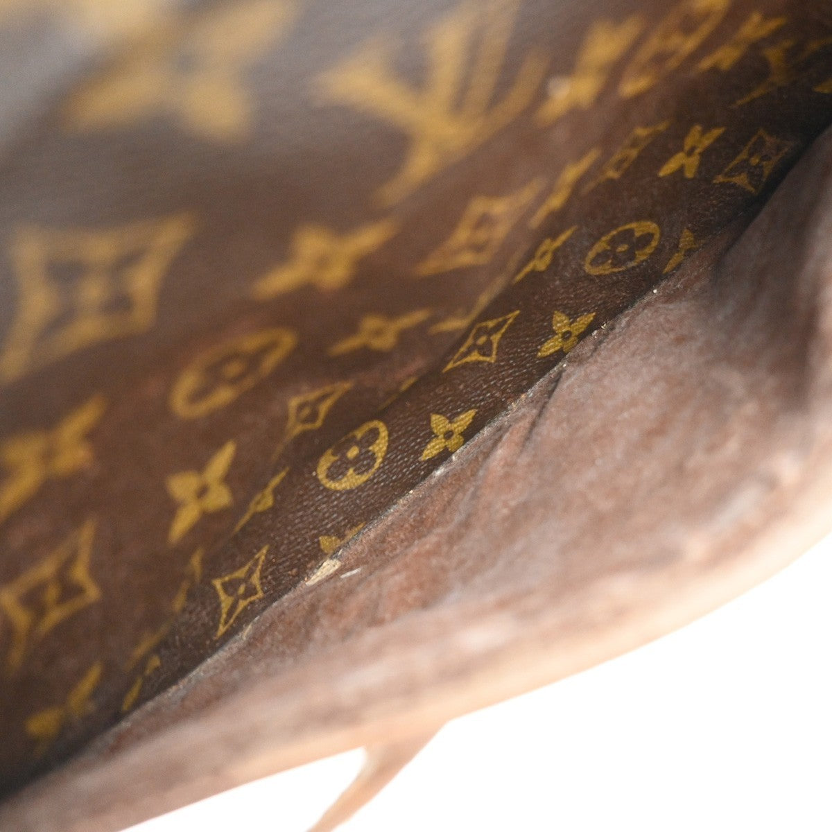 LOUIS VUITTON Jeune Fille MM Shoulder Bag Monogram Leather Brown M51226 36MA566