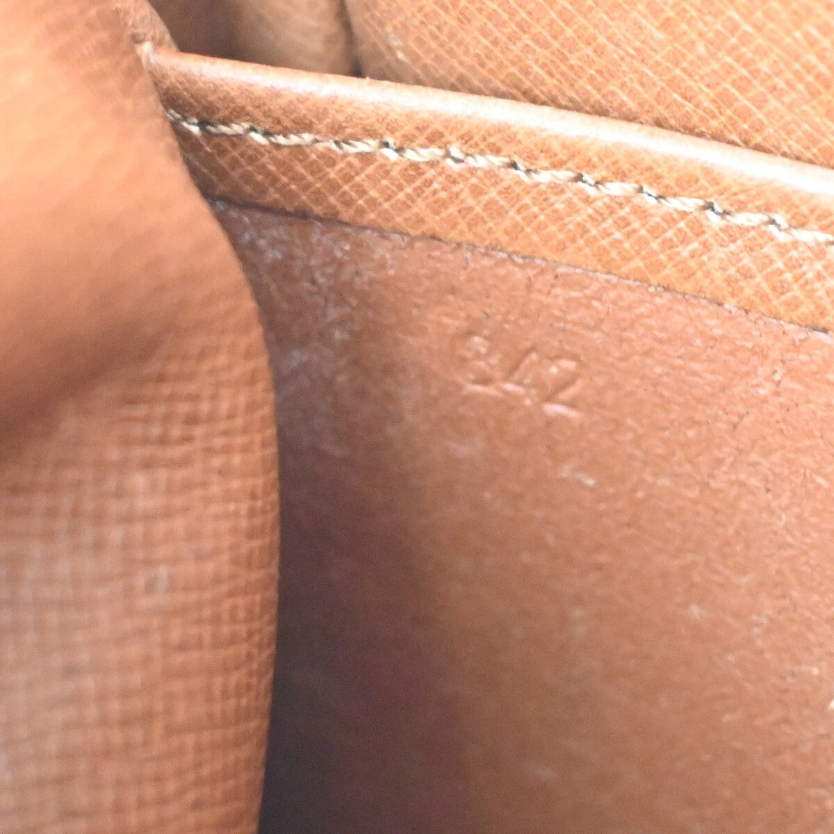 LOUIS VUITTON Danube Shoulder Bag Monogram Leather Brown France M45266 30FB548