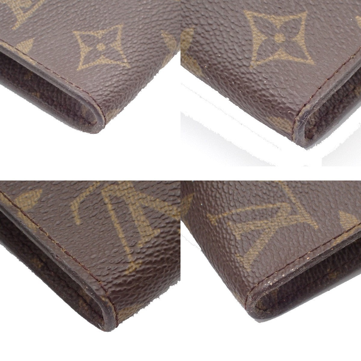 LOUIS VUITTON Logo BUCKET GM Pouch Bag Monogram Leather Brown France 60KB739