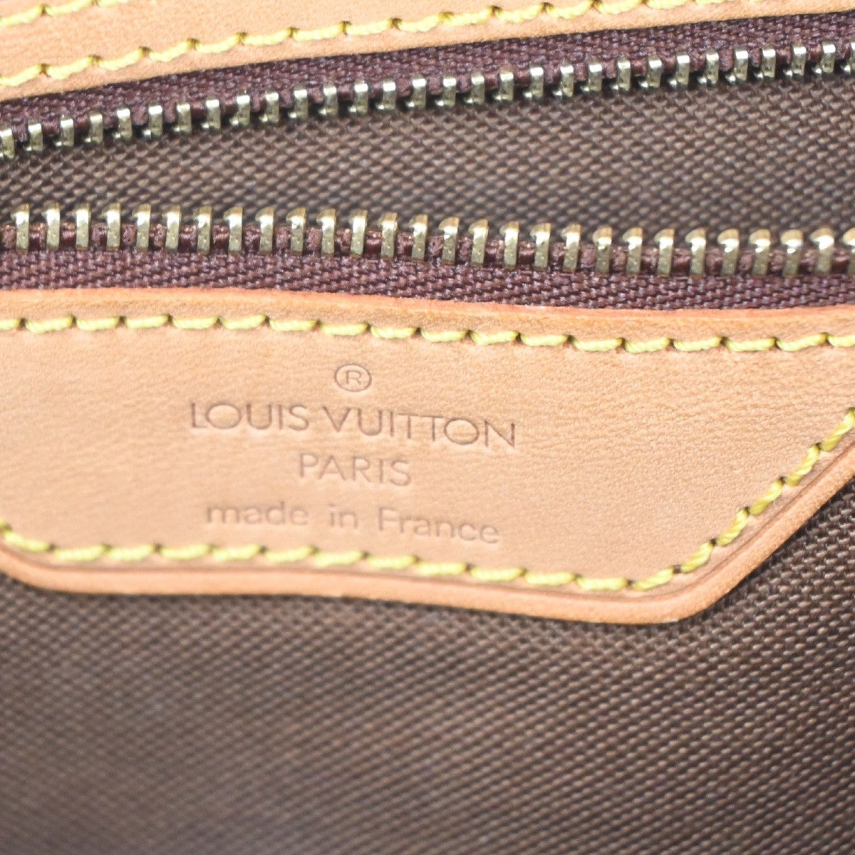 LOUIS VUITTON Cabas Mezzo Shoulder Bag Monogram Leather Brown M51151 85TA201