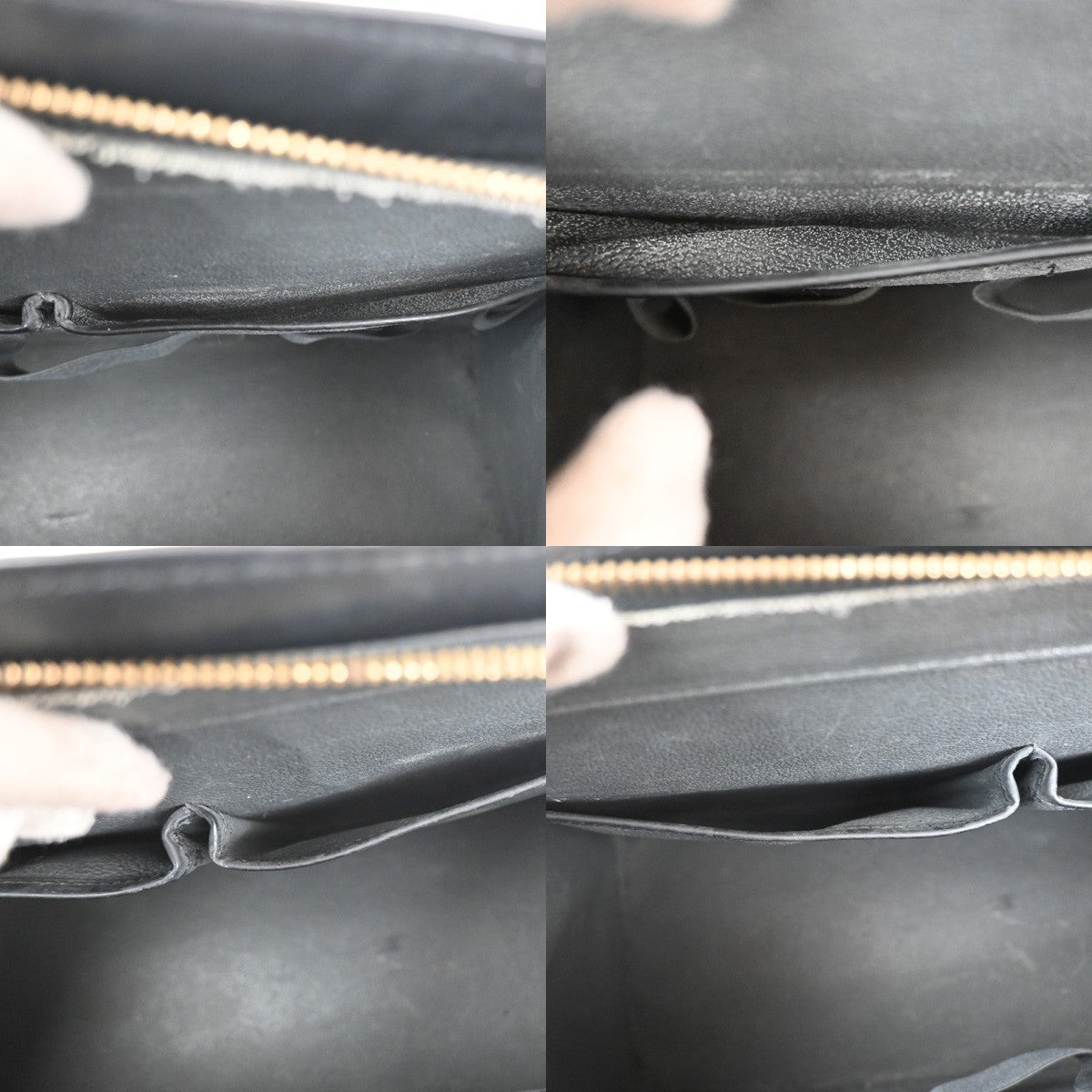 LOUIS VUITTON LV Logo Riviera Hand Bag Epi Leather Black France M48182 64KC348
