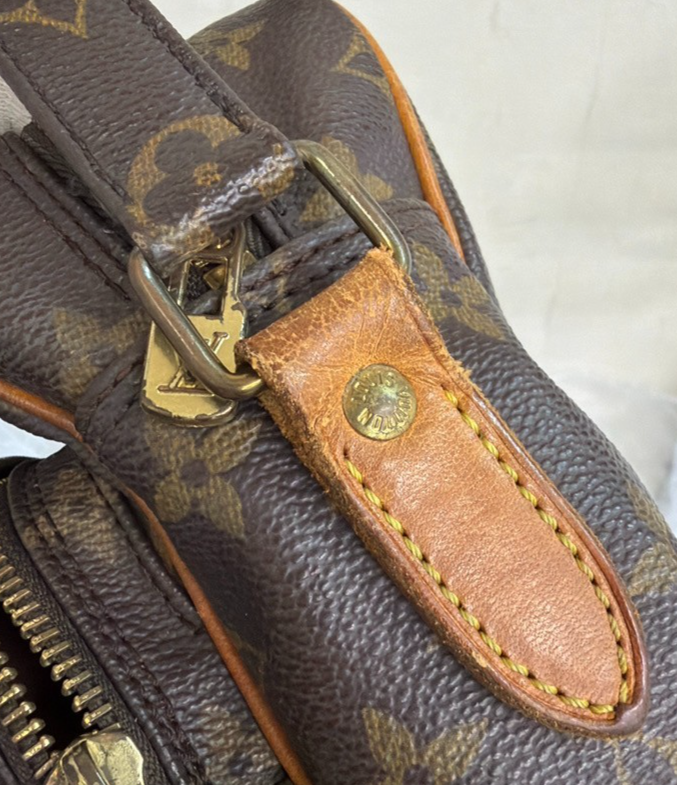 LOUIS VUITTON Nile Crossbody Shoulder Bag Monogram Leather Brown M45244 39KC979