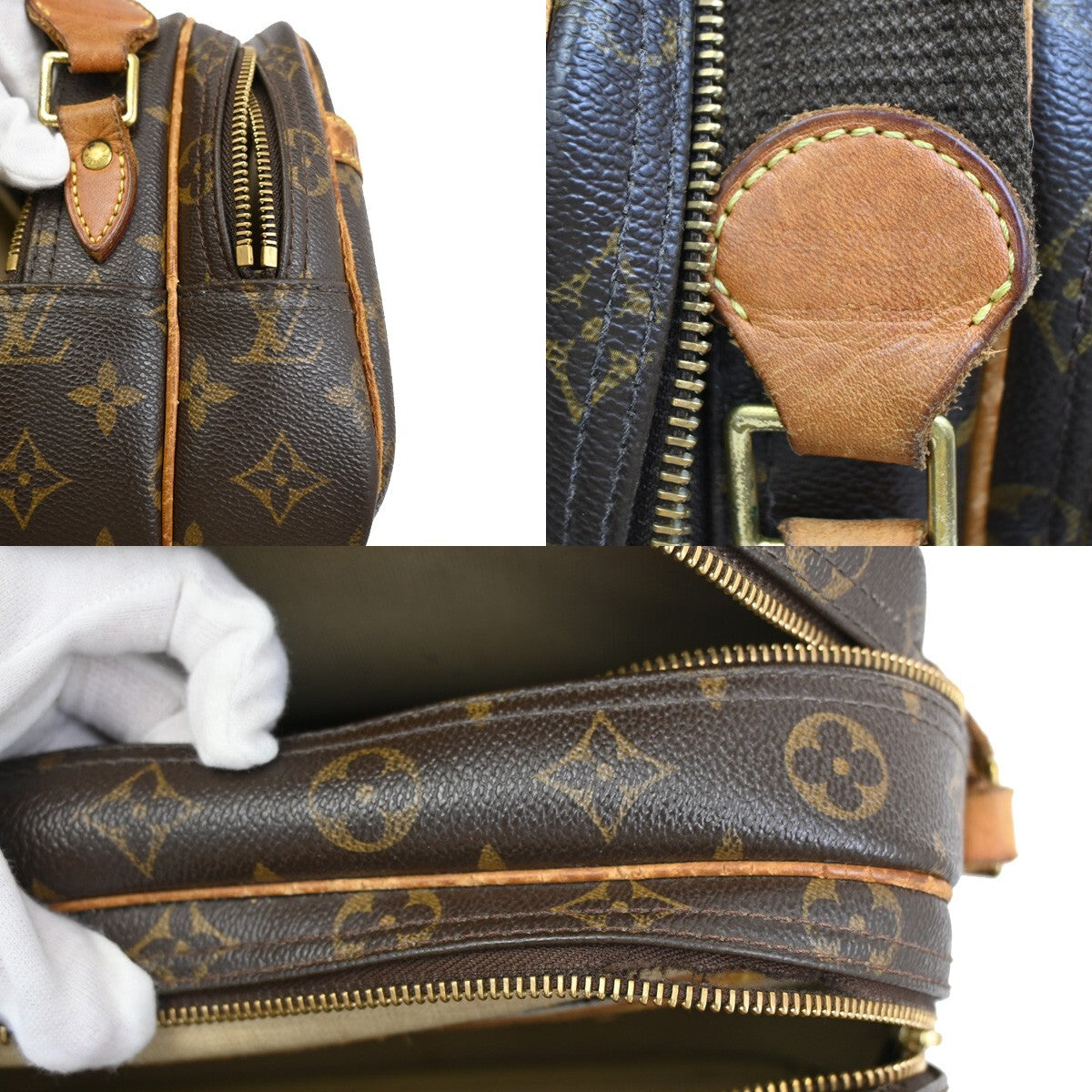 LOUIS VUITTON Reporter PM Crossbody Shoulder Bag Monogram Leather M45254 67EE752
