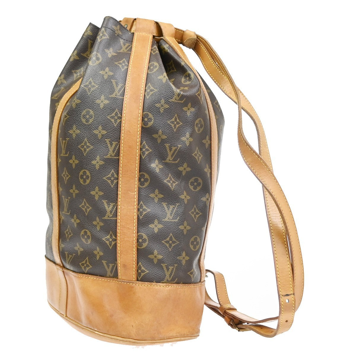 LOUIS VUITTON LV Randonnee GM Shoulder Bag Monogram Leather Brown M42244 86SA067