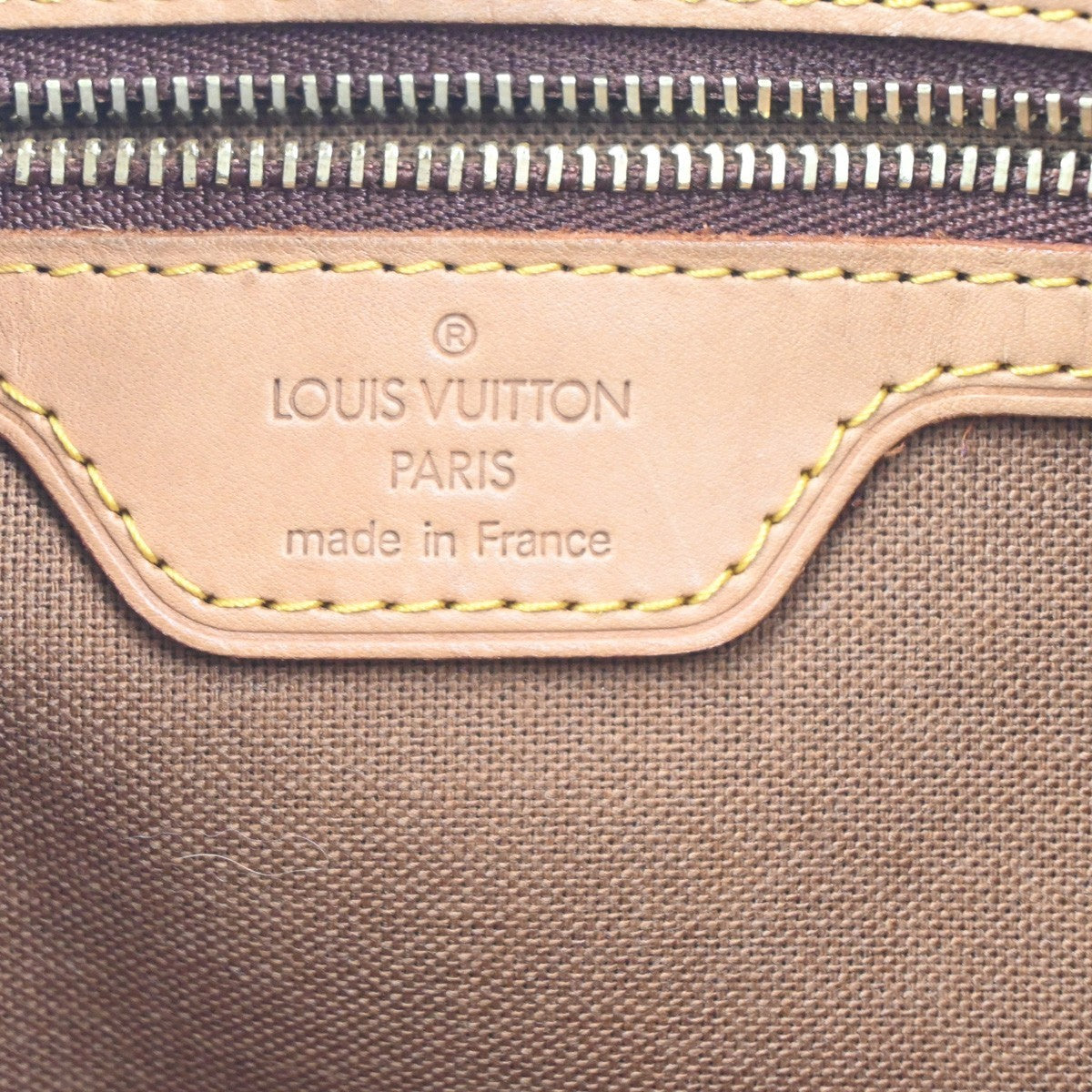 LOUIS VUITTON Cabas Piano Shoulder Bag Monogram Leather Brown M51148 84MA448