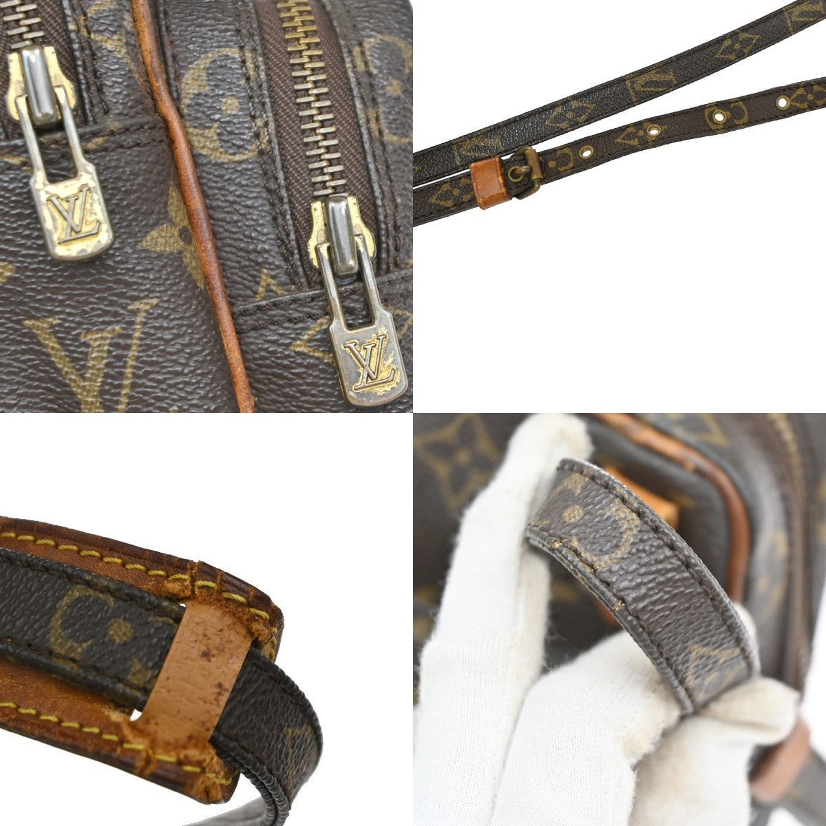 LOUIS VUITTON Mini Amazon Shoulder Bag Monogram Leather Brown M45238 32KP610