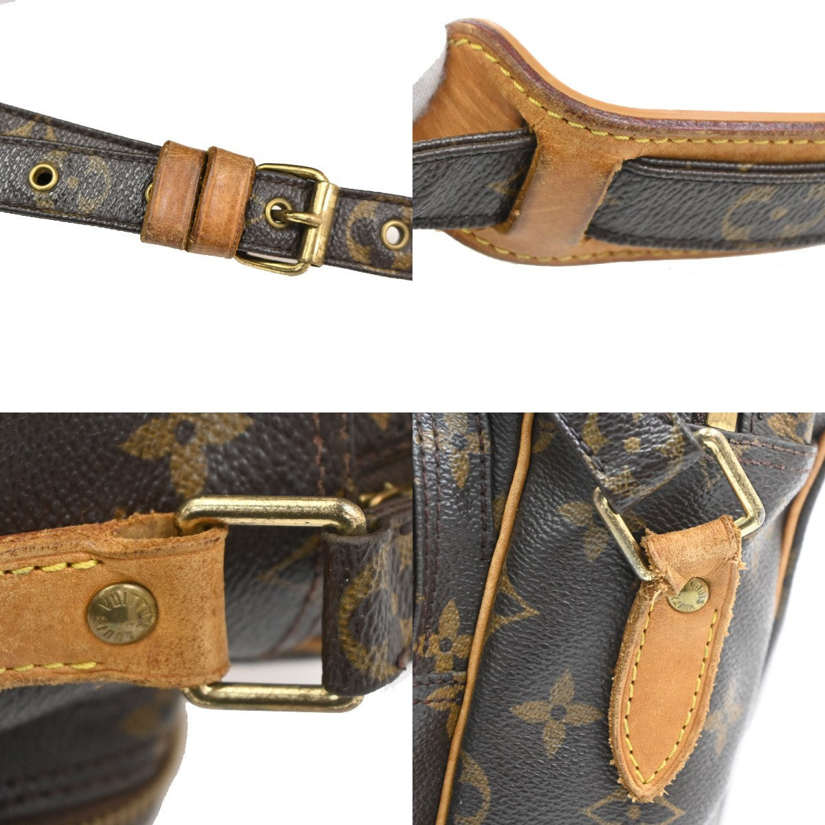 LOUIS VUITTON Nile Crossbody Shoulder Bag Monogram Leather Brown M45244 35CB012