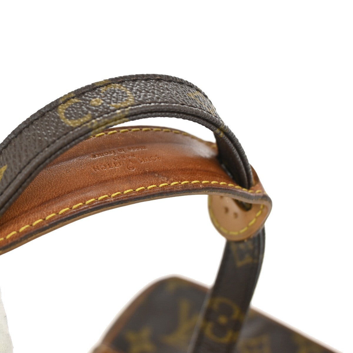LOUIS VUITTON Danube Shoulder Bag Monogram Leather Brown France M45266 30FB548