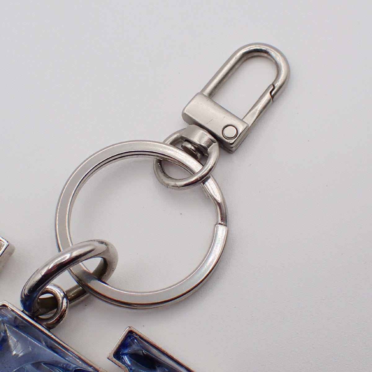 LOUIS VUITTON Bijoux Sac LV Prism Bag Charm Silver Blue MP2365 61KP566