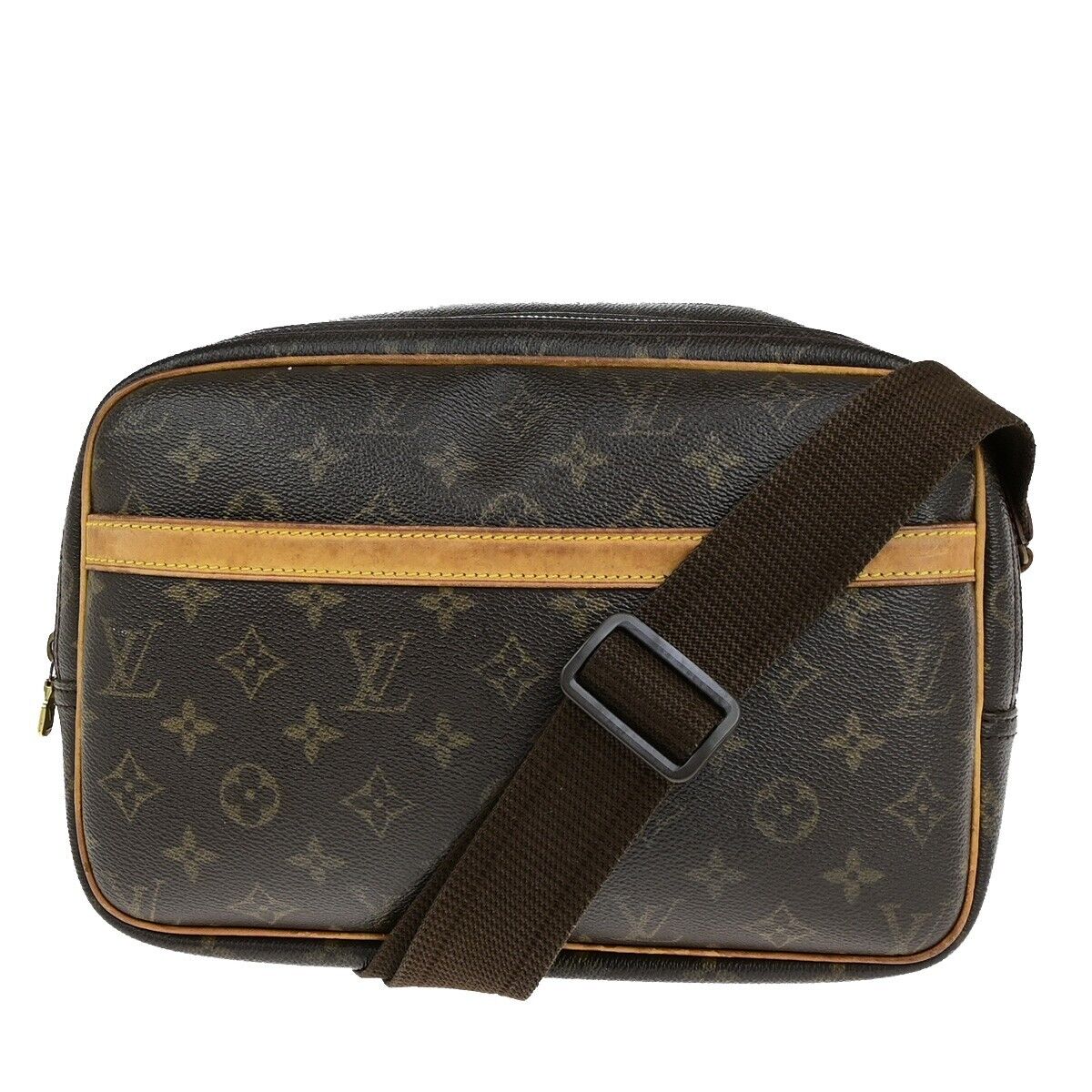LOUIS VUITTON Reporter PM Crossbody Shoulder Bag Monogram Leather M45254 34ED253
