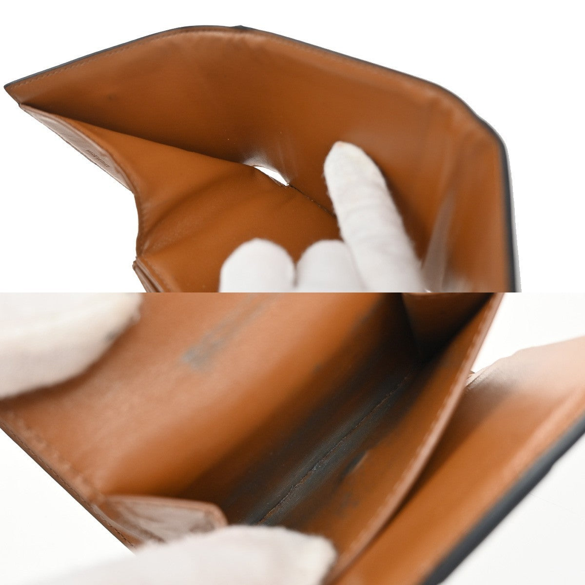 CELINE Logo Triomphe Pattern Bifold Wallet PVC Leather Brown Italy 68KP019