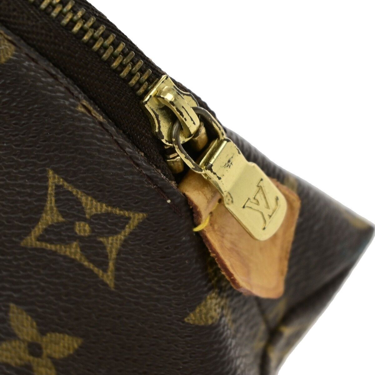 LOUIS VUITTON Pochette Cosmetic Pouch Bag Monogram Leather BN M47515 04ED965