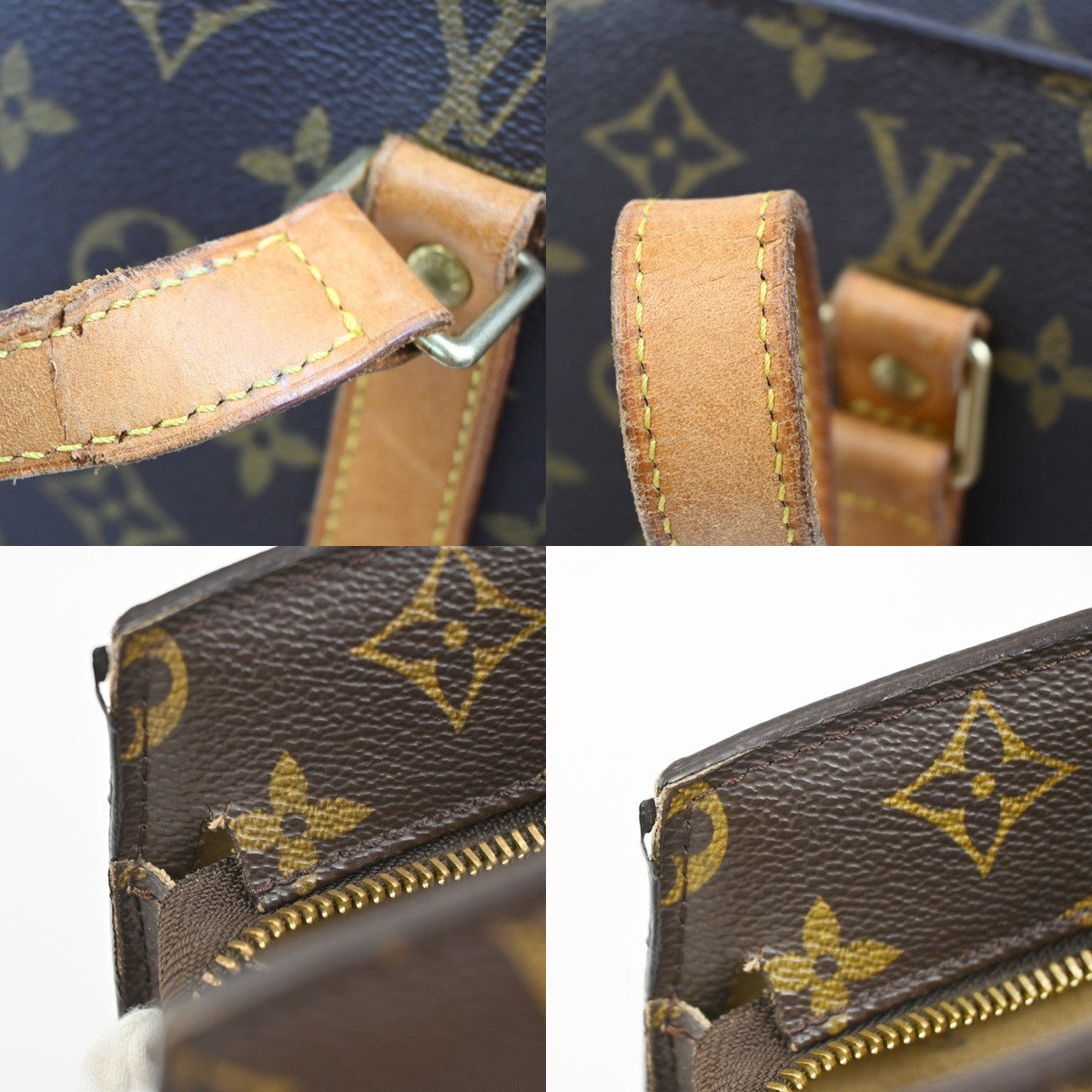 LOUIS VUITTON BABYLONE Shoulder Bag Monogram Leather Brown France M51102 83KC699