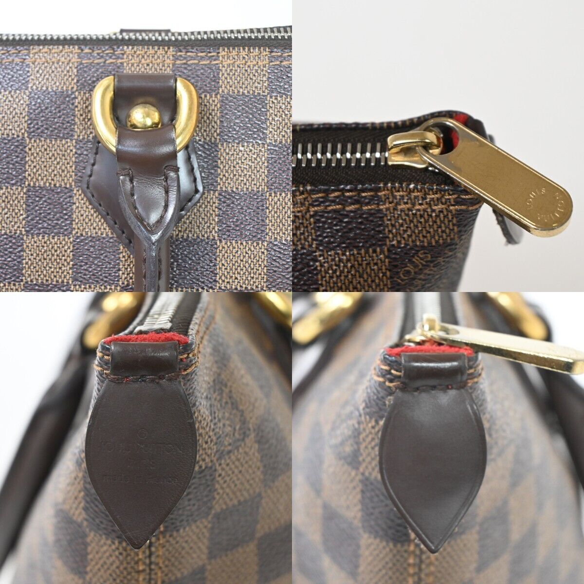LOUIS VUITTON Saleya PM Damier Ebene Canvas Tote Handbag Brown N51183 14SH175