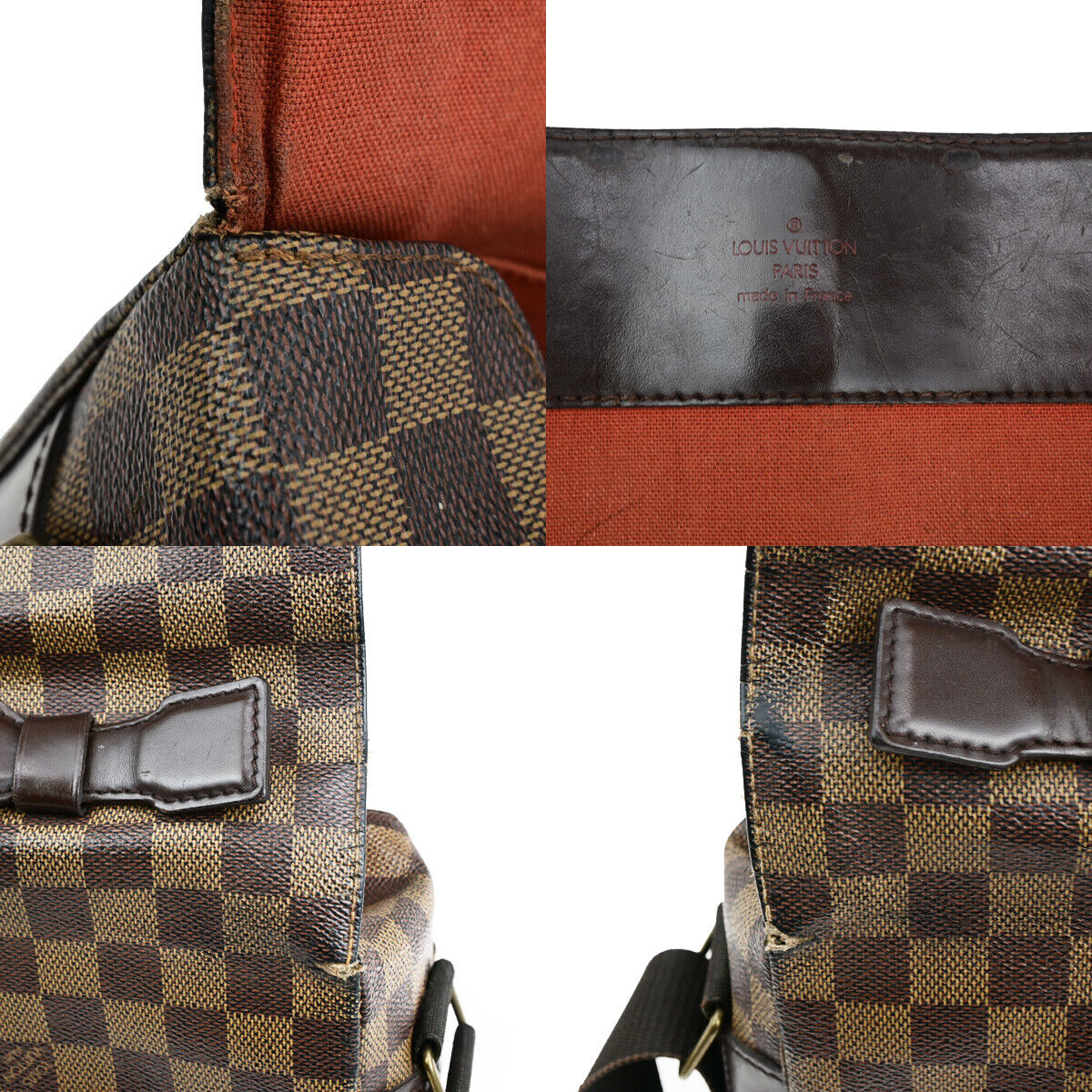 LOUIS VUITTON Broadway Satchel Shoulder Bag Damier Ebene Leather N42270 62YF092