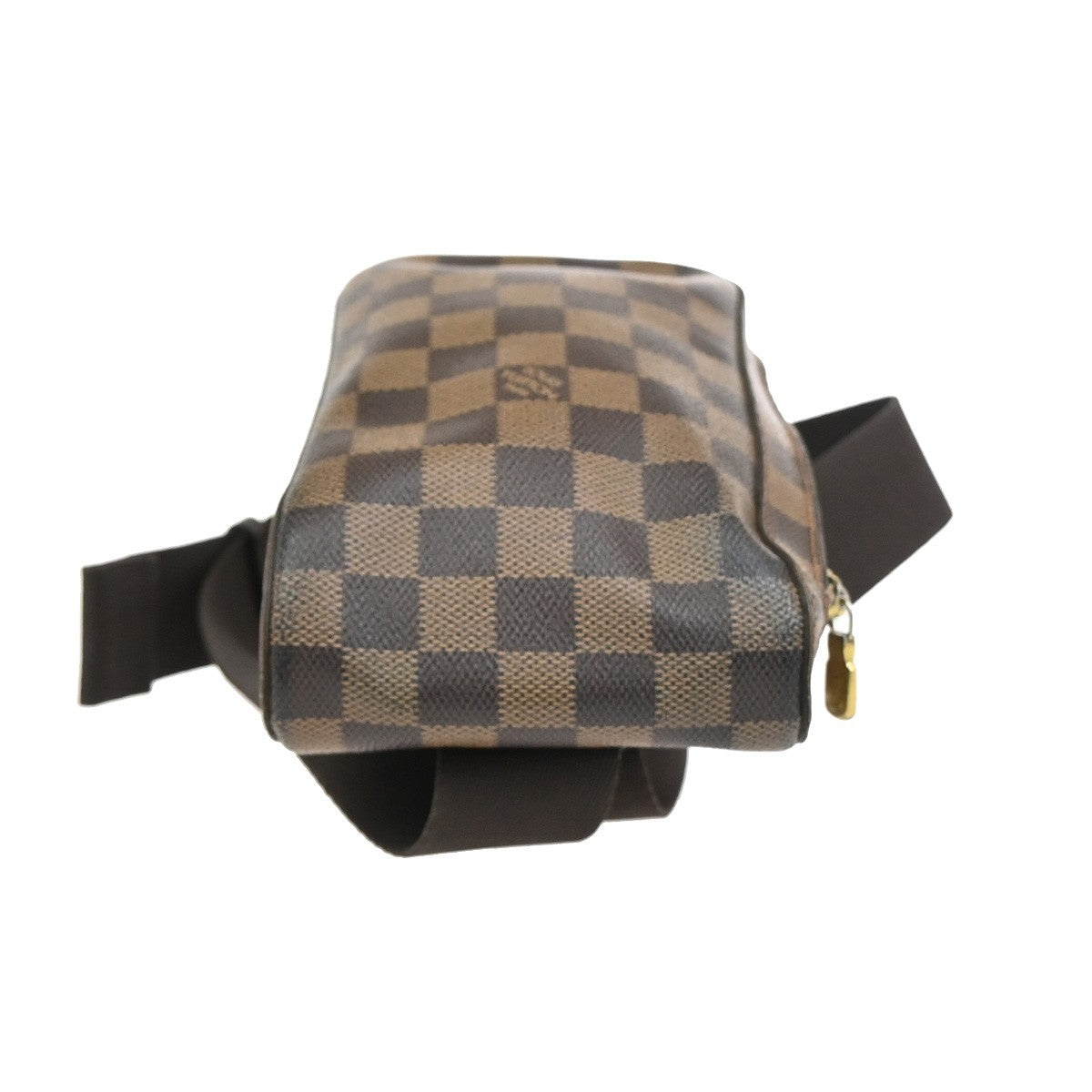 LOUIS VUITTON Geronimos Bum Body Bag Damier Leather Brown Spain N51994 71ZA286