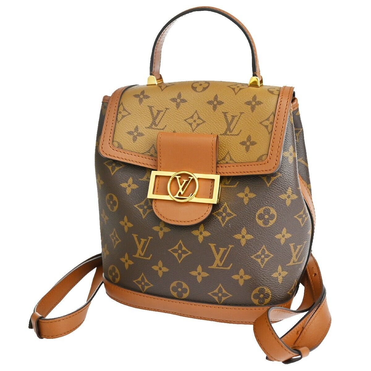 LOUIS VUITTON Dauphine Backpack Bag Monogram Reverse Leather BN M45142 393RJ652