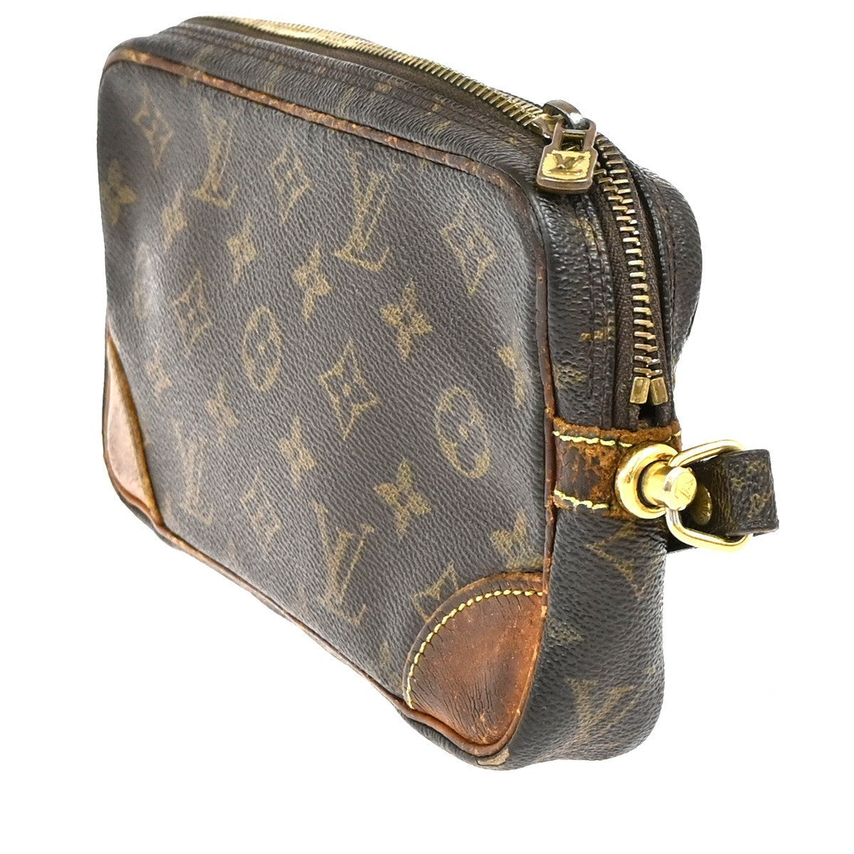 LOUIS VUITTON Marly Dragonne PM Clutch Hand Bag Monogram Leather M51827 07KD186