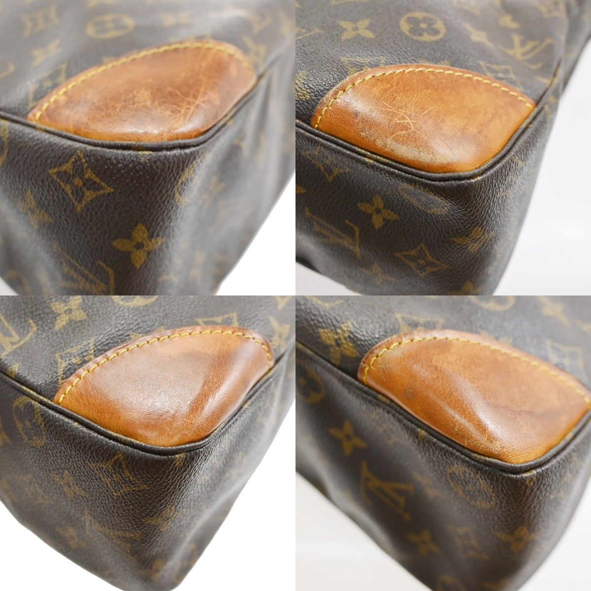 LOUIS VUITTON Boulogne 35 Shoulder Bag Monogram Leather Brown M51260 82SA061
