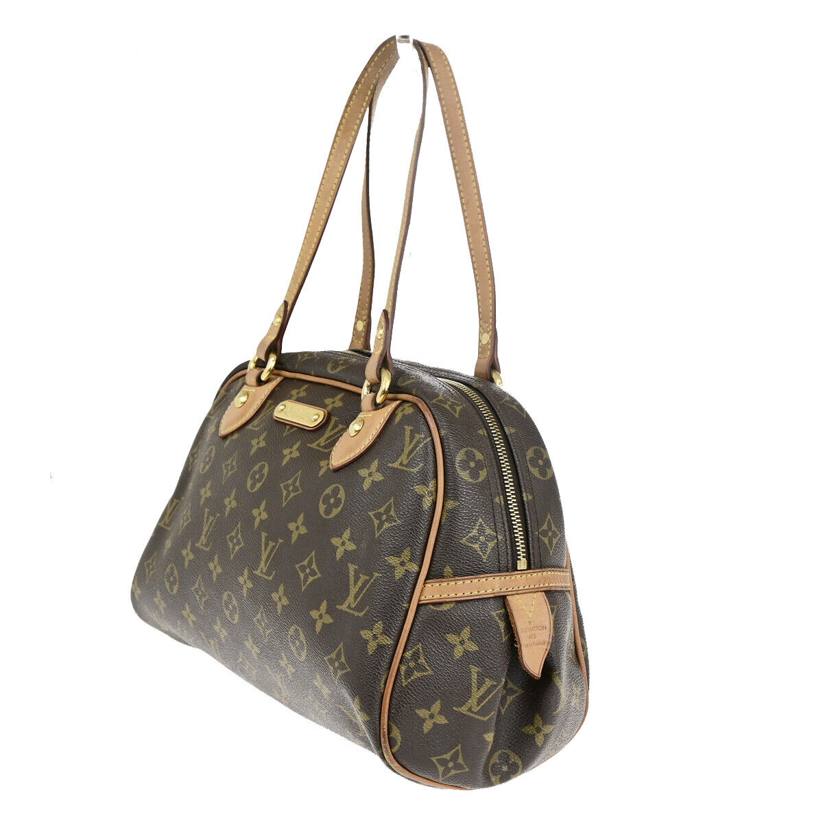 LOUIS VUITTON Montorgueil PM Shoulder Bag Monogram Leather Brown M95565 78YG602