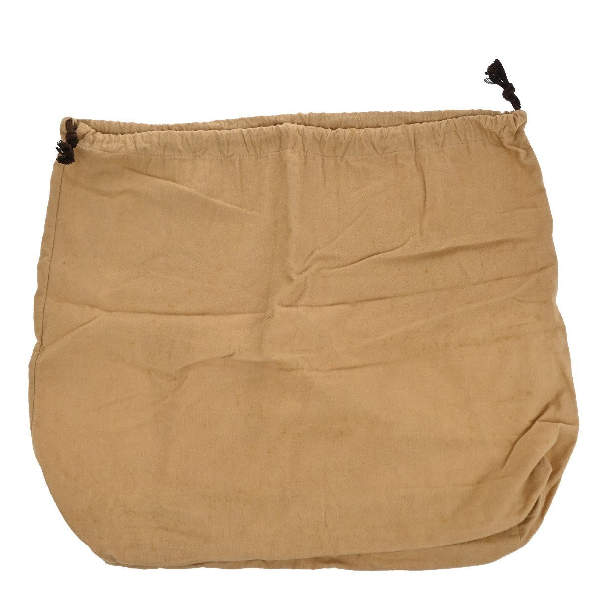 LOUIS VUITTON Logo 10 Set Dust Bag Drawstring Canvas Cotton Beige Brown 09KP296