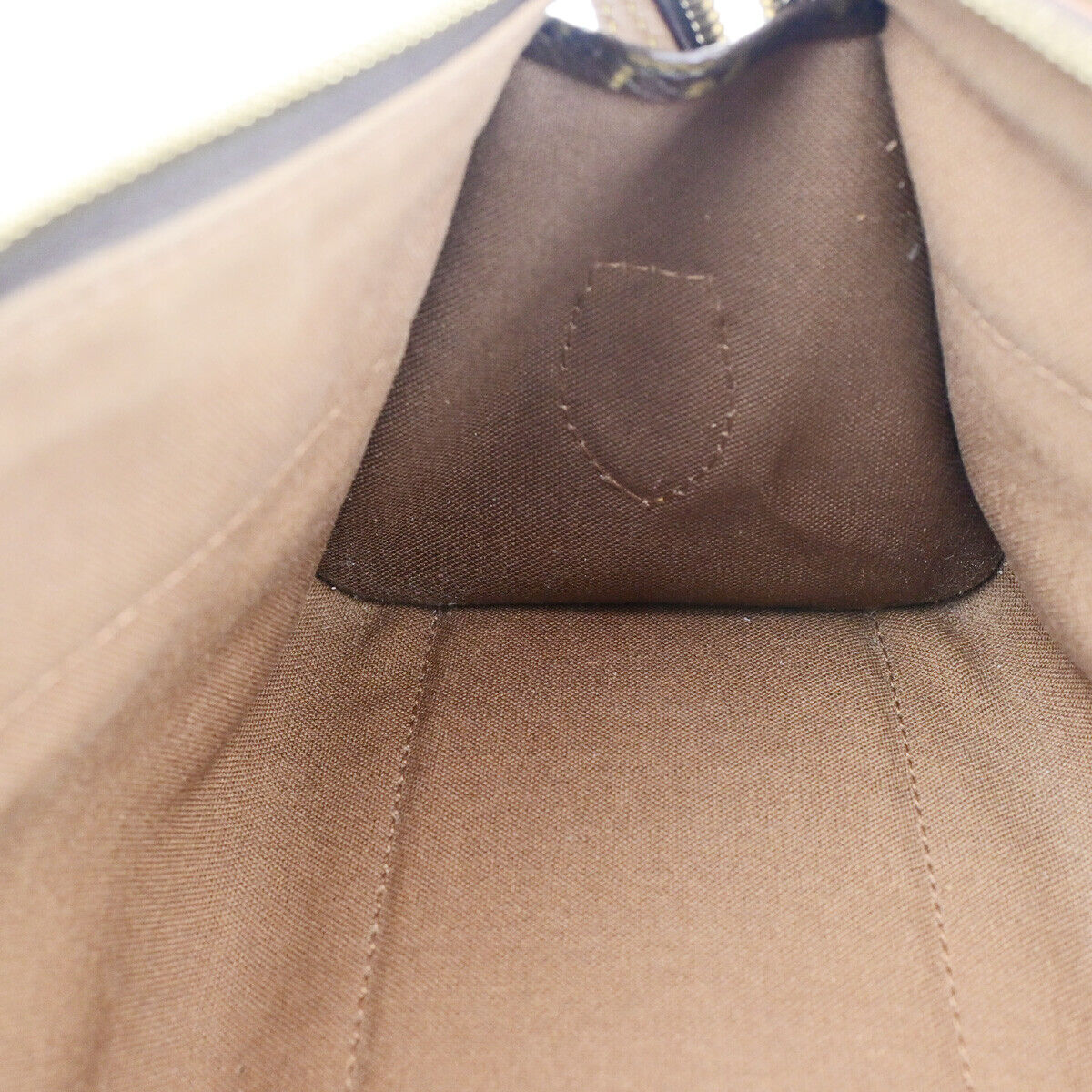 LOUIS VUITTON Popincourt Haut Shoulder Bag Monogram Leather Brown M40007 12SJ212