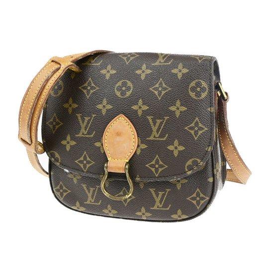 LOUIS VUITTON Saint Cloud MM Shoulder Bag Monogram Leather Brown M51243 80YG517