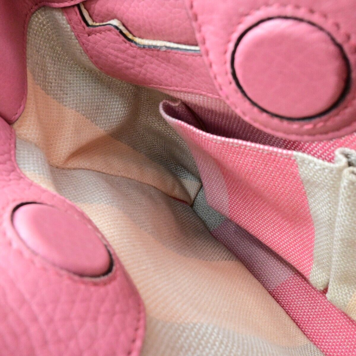 GUCCI Bamboo Shopper 2Way Shoulder Hand Bag Raffia Leather Pink Brown 84ED384