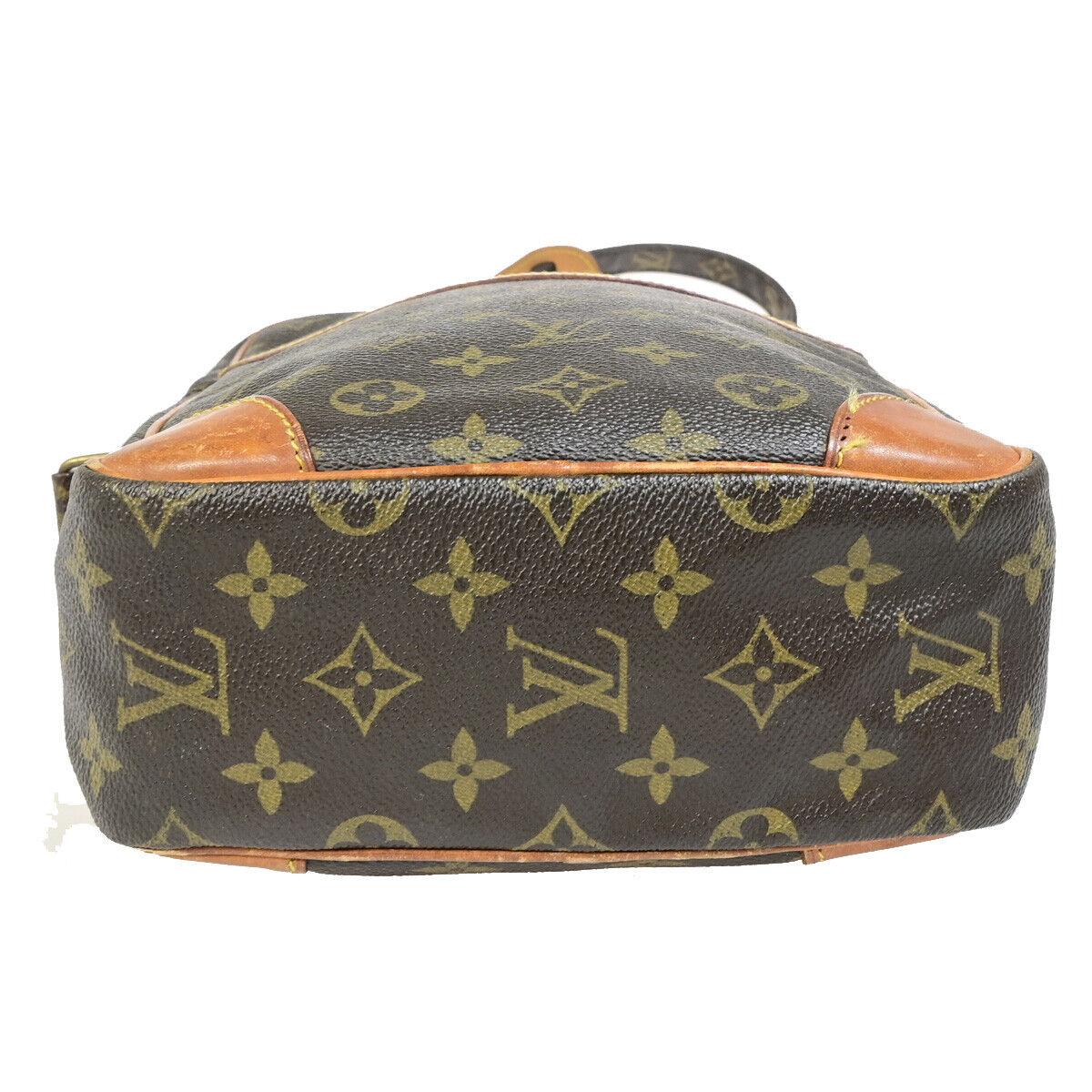 LOUIS VUITTON Logo Danube MM Shoulder Bag Monogram Leather Brown M45264 30SJ335