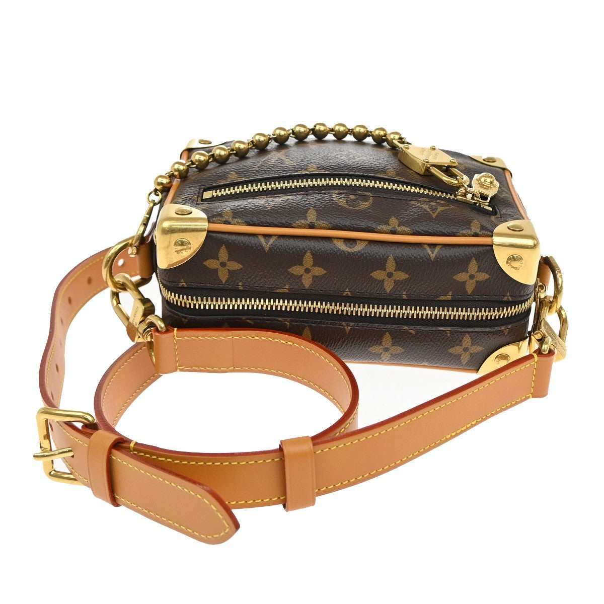 LOUIS VUITTON Mini Soft Trunk Shoulder Bag Monogram Leather BN M14729 827RL480