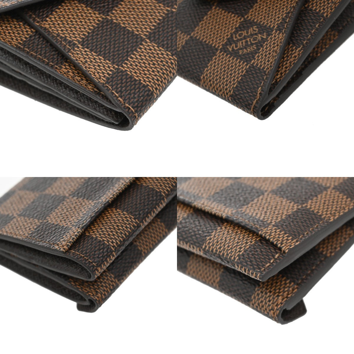 LOUIS VUITTON Portefeuille Origami Compact Wallet Damier Brown N63099 34RF681