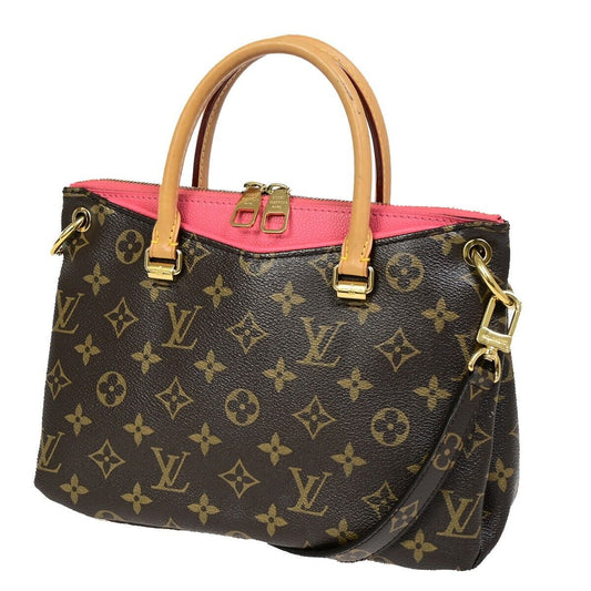 LOUIS VUITTON Paras BB 2Way Shoulder Bag Monogram Leather Pink M41734 601RJ927