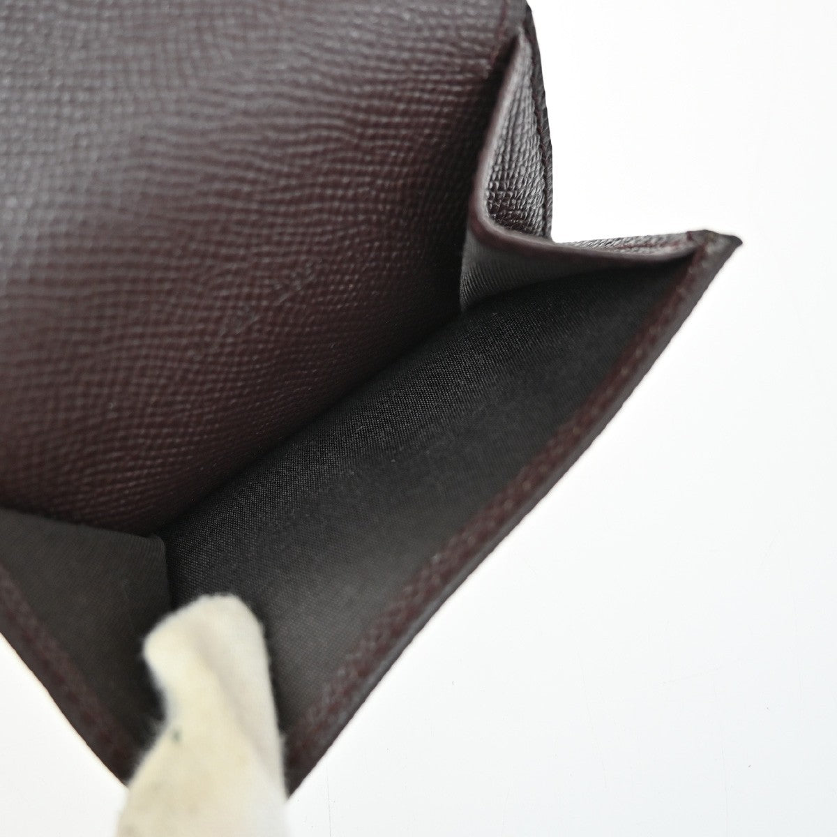 SALVATORE FERRAGAMO Logo Vara Gancini Trifold Wallet Leather Brown Italy 64RL967