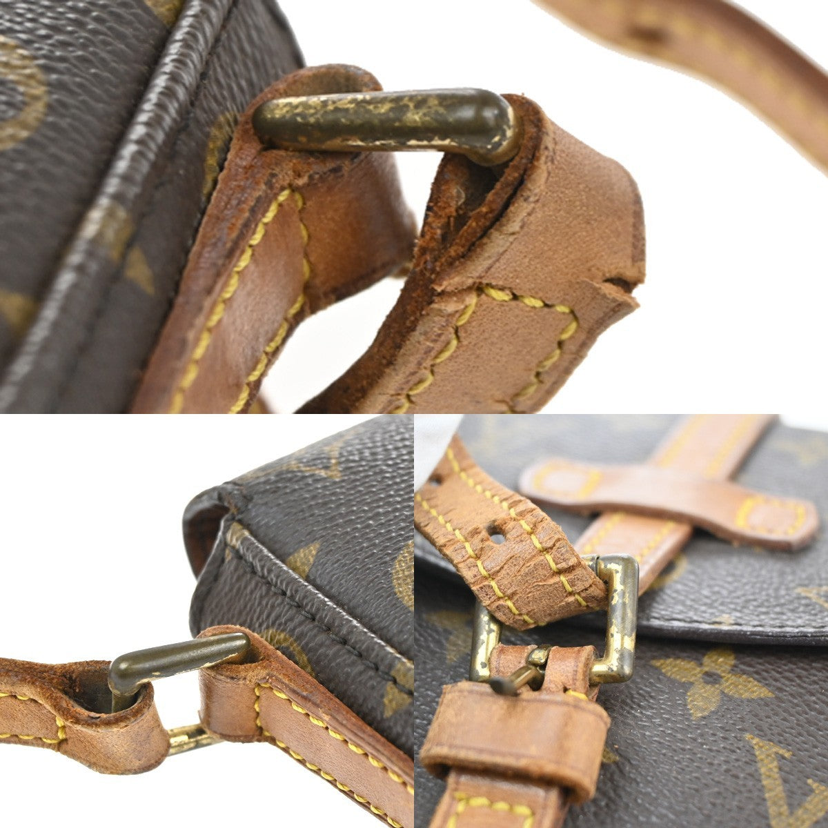 LOUIS VUITTON Chantilly PM Shoulder Bag Monogram Leather Brown M51234 64CA667