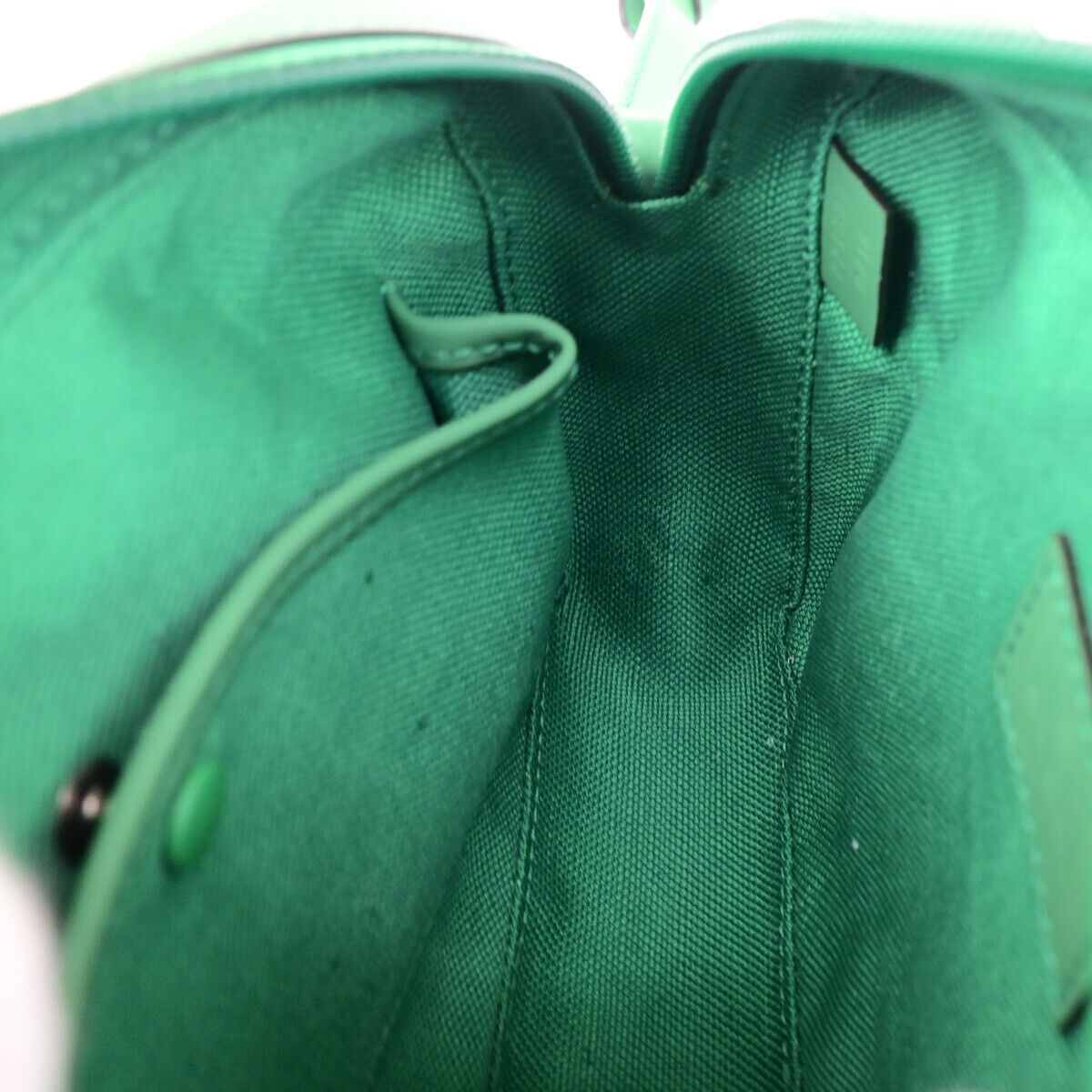 GUCCI Logo GG Rubber Effect Leather Mini Shoulder Bag Green Italy 602RK729