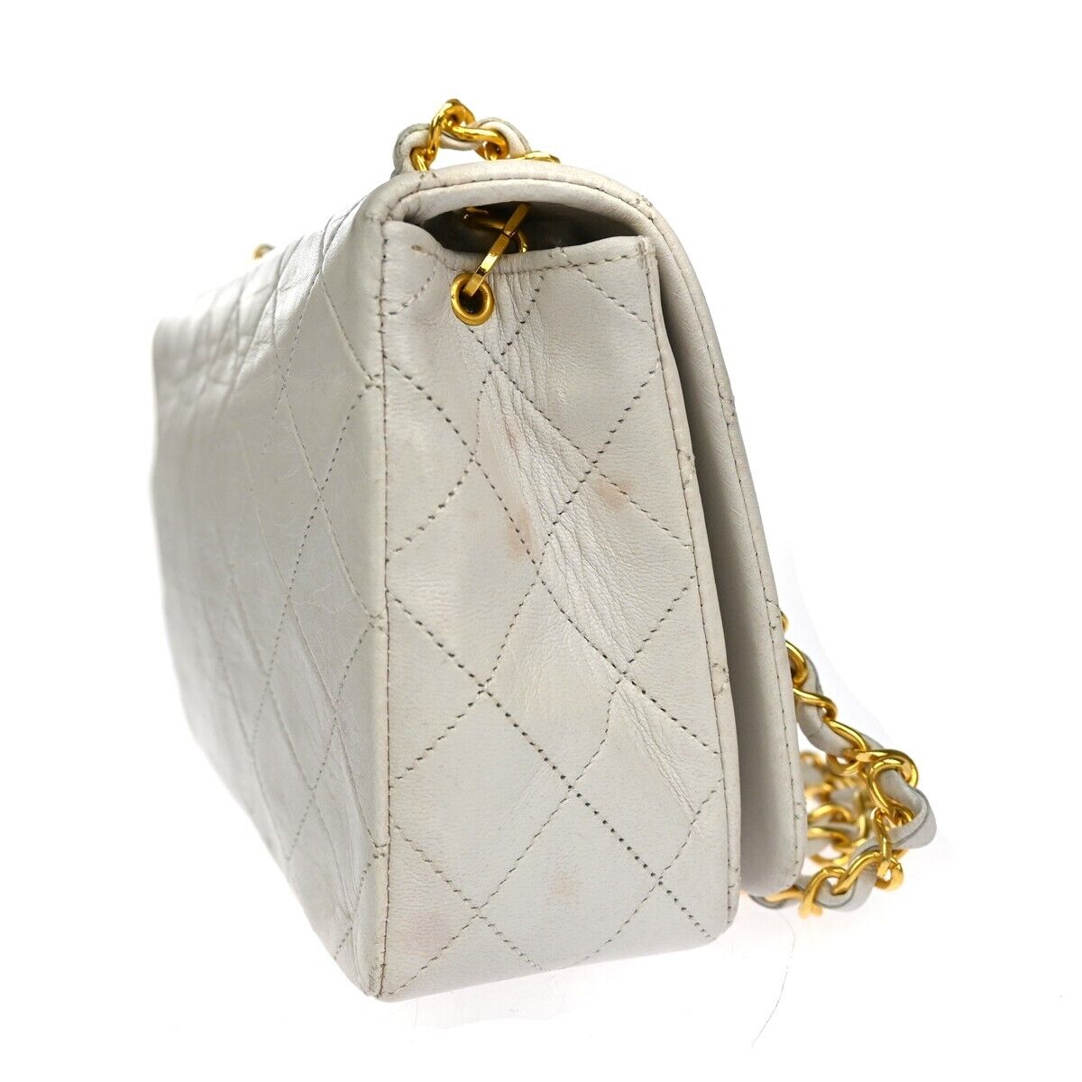CHANEL CC Logo Matelasse 23 Chain Shoulder Bag Leather WE GHW Vintage 657RH323