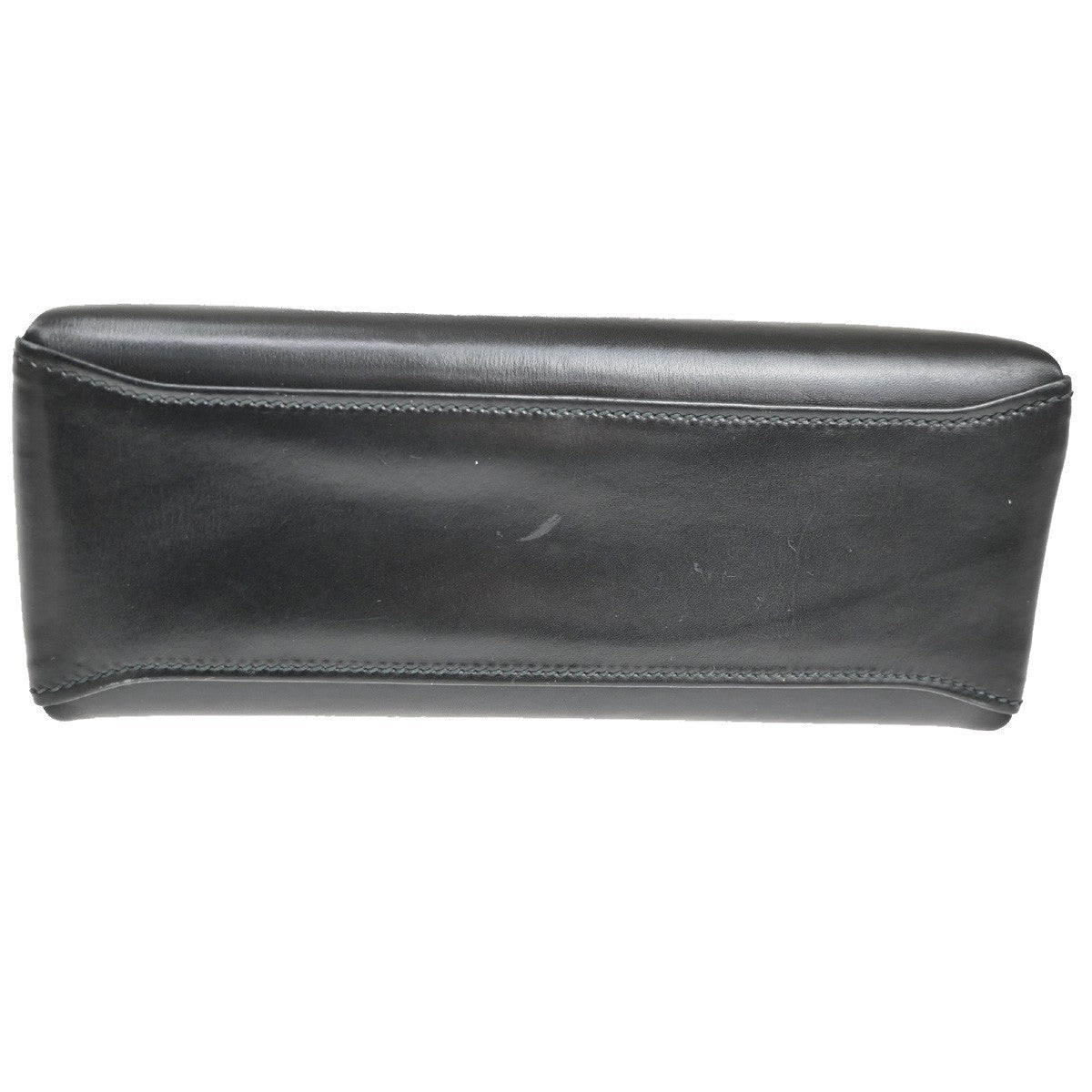 GUCCI Top Handle Hand Bag Leather Black GHW Italy 85TA438