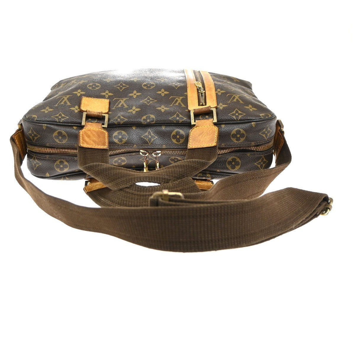 LOUIS VUITTON Sac Bosphore 2Way Hand Bag Monogram Leather Brown M40043 32MA243