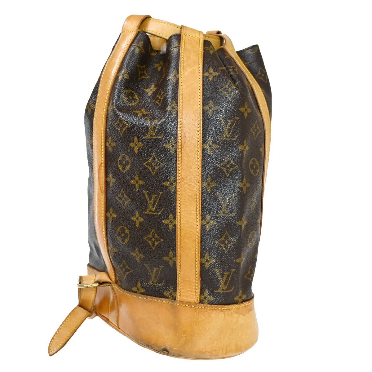 LOUIS VUITTON LV Randonnee PM Shoulder Bag Monogram Leather Brown M42243 83YG821