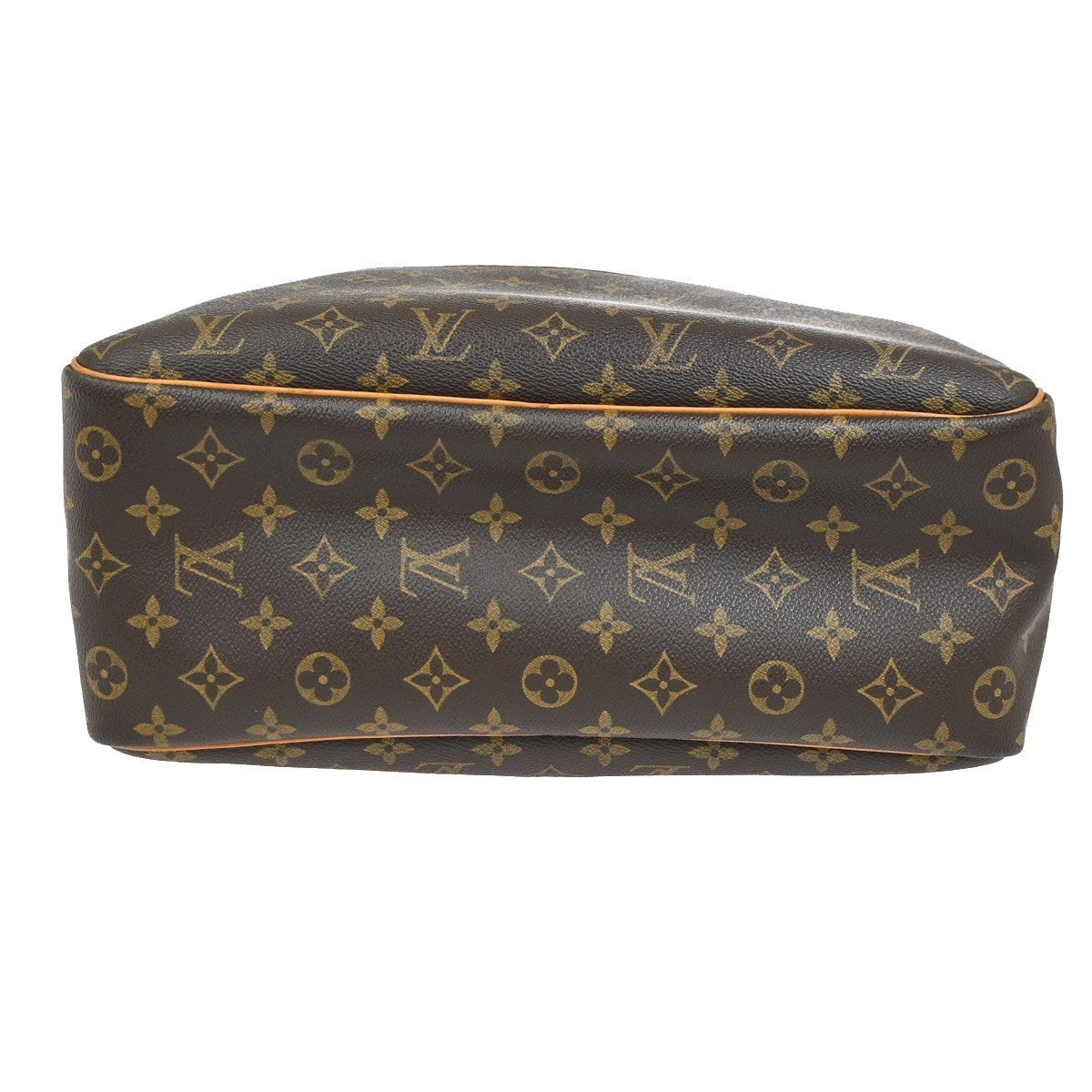 LOUIS VUITTON LV Logo Deauville Hand Bag Monogram Leather Brown M47270 12YH901